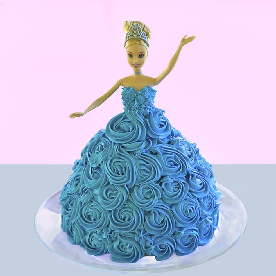 Blue colour barbie doll new arrivals