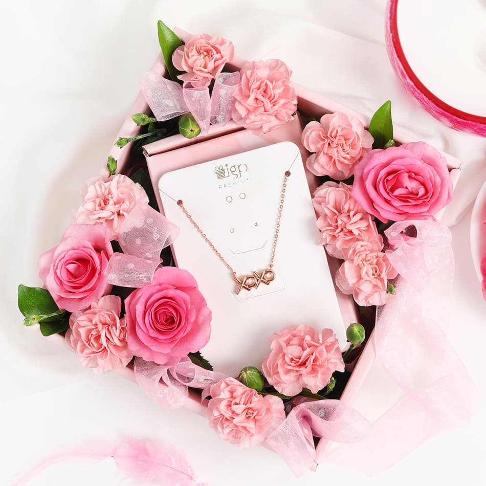 Hugs and Kisses Cute Roses Box