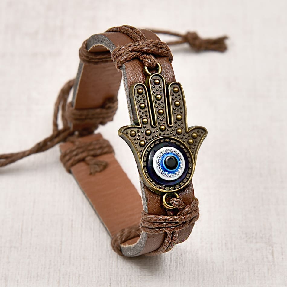 Buy Fashion Frill Evil Eye Bracelet For Women Buddha Hand Wristband Silver  Beads Charm Evil Eye Bracelets For Women Girls Love Gifts Jewellery at  Amazonin