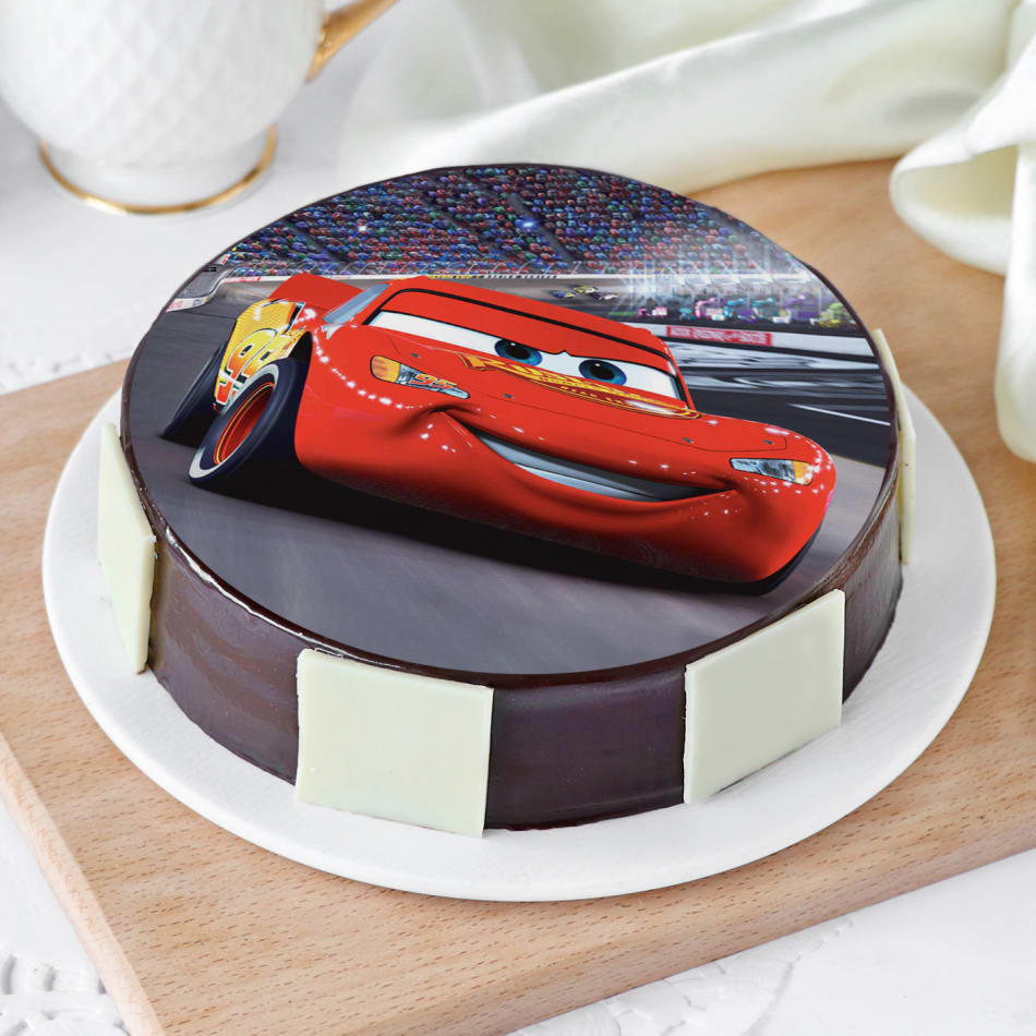 Lightning Mcqueen Cars Cake Decoration Easy - YouTube