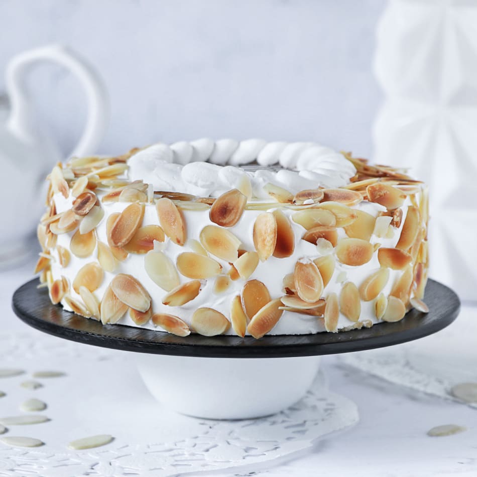 Gluten-Free Vanilla Almond Flour Cake - One Bowl | Chef Janet