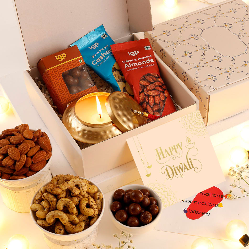 Sweet Fragrance Diwali Gift Box: Gift/Send Diwali Gifts Online JVS1190255 | IGP.com