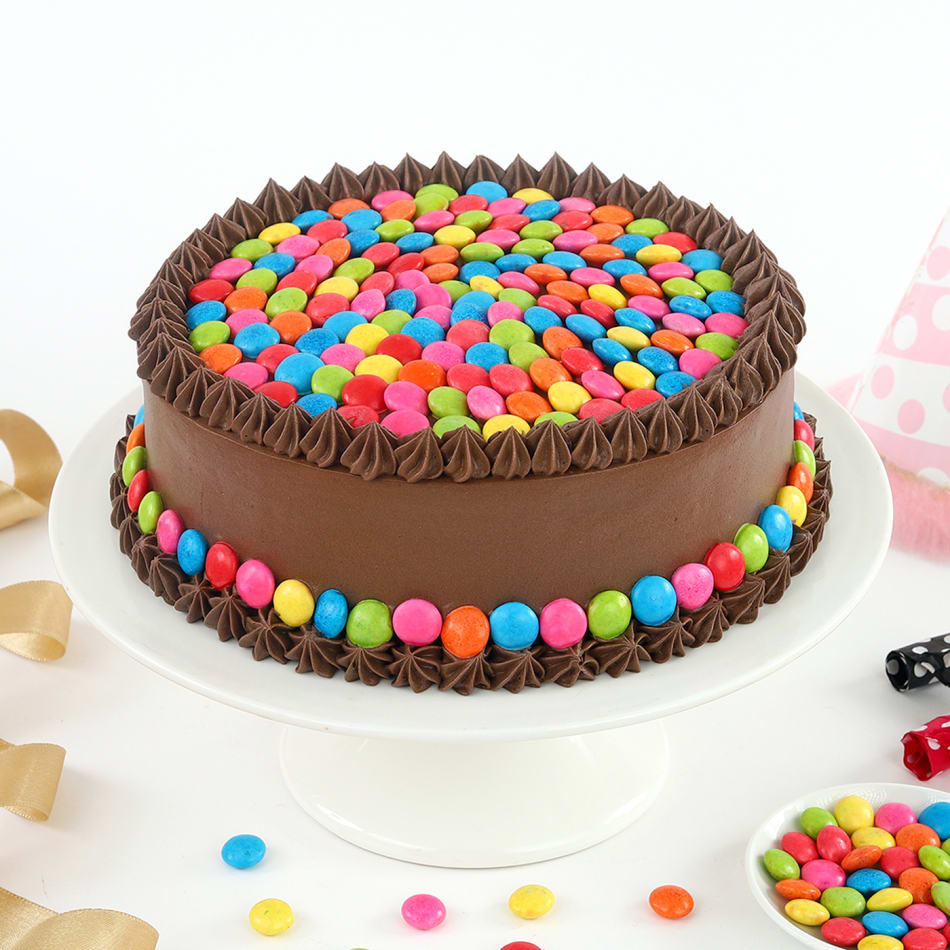 Chocolate Cake | Kitkat and Gems cake| For Birthdays | A Special Dessert|  500g - To Near Me