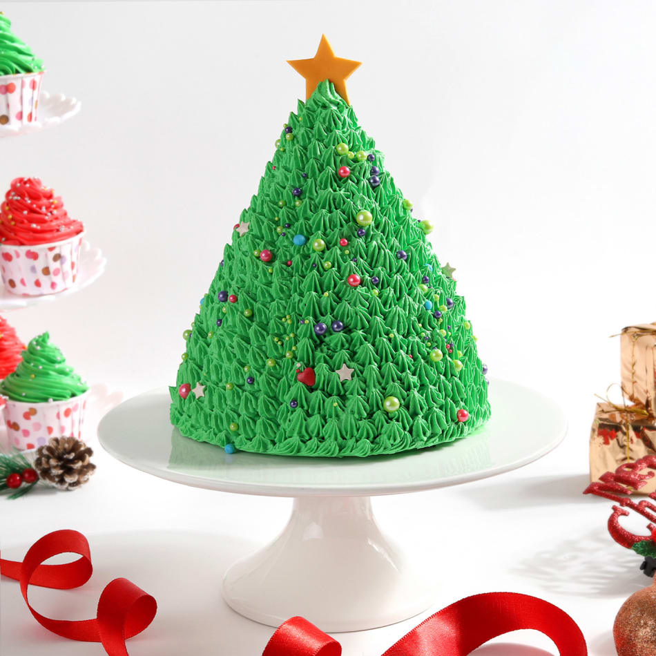 Christmas Tree Cake | My Nourished Home