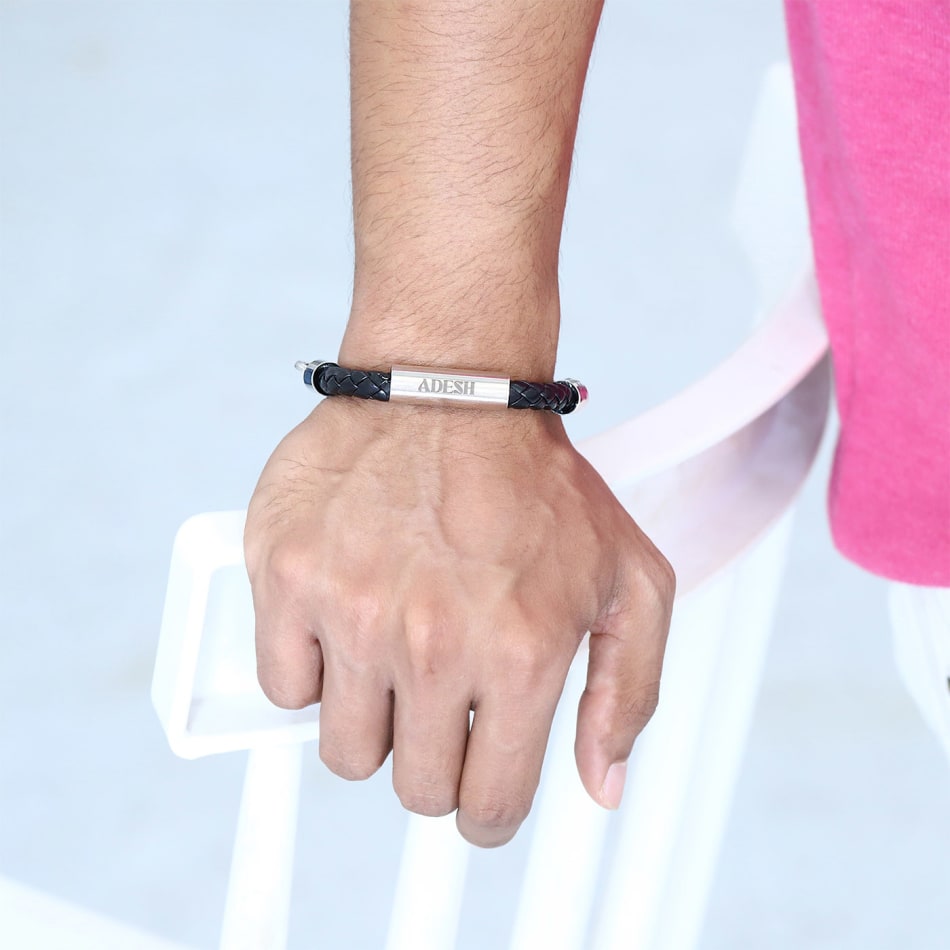 Buy/Send Classic Braided Bracelet Personalized Online IGP