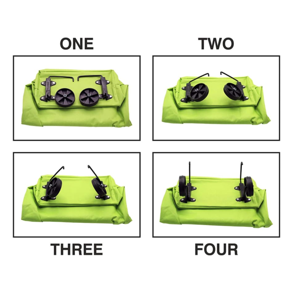 Buy/Send Collapsible Trolley Bag Single Piece Green Online