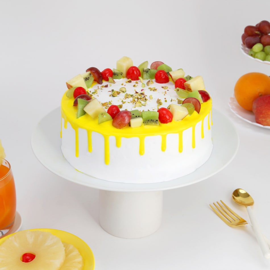 Order Yummy Fruit Punch Cake Online, Price Rs.1699 | FlowerAura