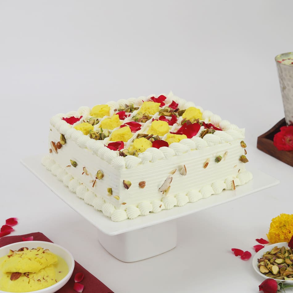 Luscious Handcrafted Rasmalai Cake (Small)