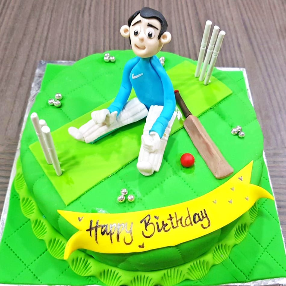 Cricket Theme Cakes Online | Cricket Theme Cake Delivery in Delhi NCR |  Flavours Guru