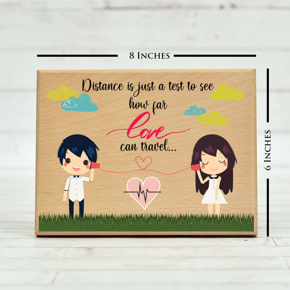 Cute Love Quote Special Customized Wooden Frame: Gift/Send Home ...