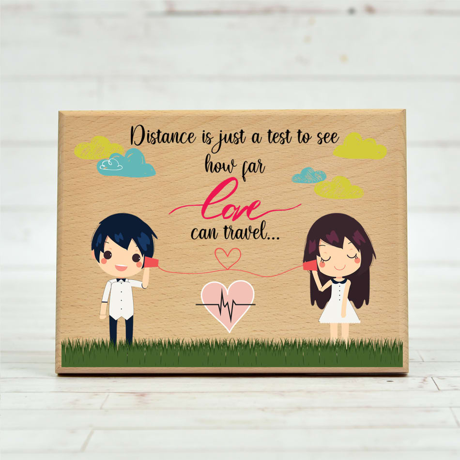 Cute Love Quote Special Customized Wooden Frame: Gift/Send Home ...