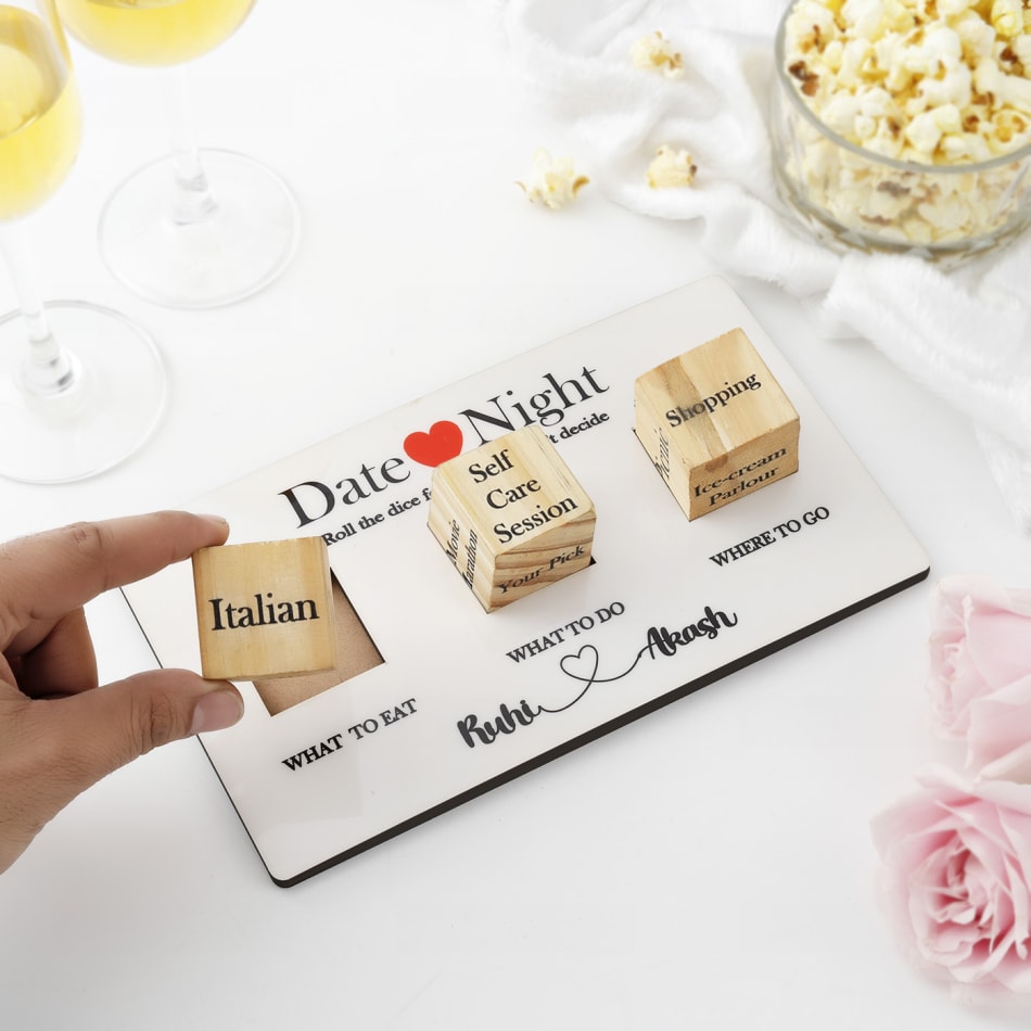 Send Date Night Personalised Cube Game Online, Same Day Delivery in UAE |  IGP | JVS1278104