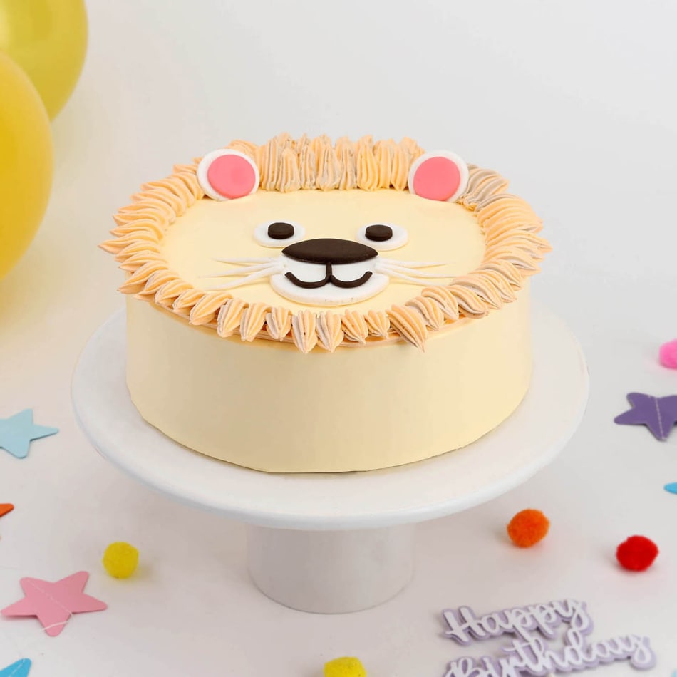 Cute Lion Theme Designer Cake 1 Kg