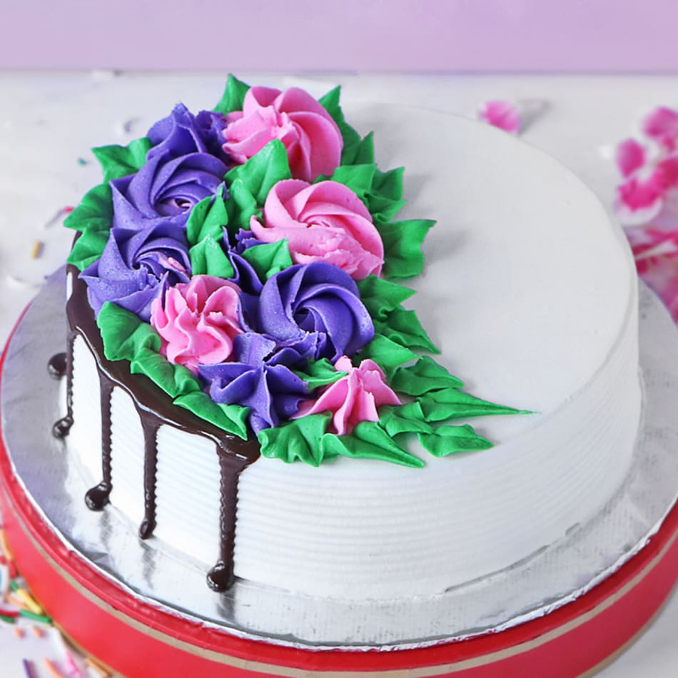 M350) Designer Birthday Cake (1 Kg). – Tricity 24