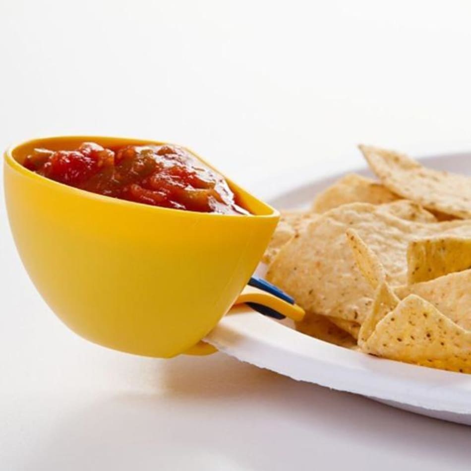 Lot De 4 Bols à Clip Pour Assiette, Plat En Plastique Pour Frites Et Sauces, Support à Clipser, Sal, Vinaigre, Sucre, épices, Bol à Tremper, Ustensiles De Cuisine