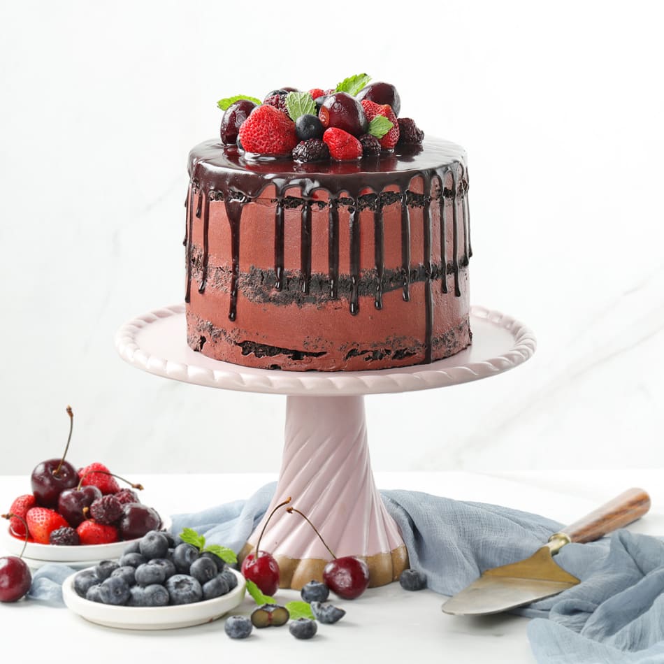 Mini Double Chocolate Berry Cakes - The Kitchen McCabe