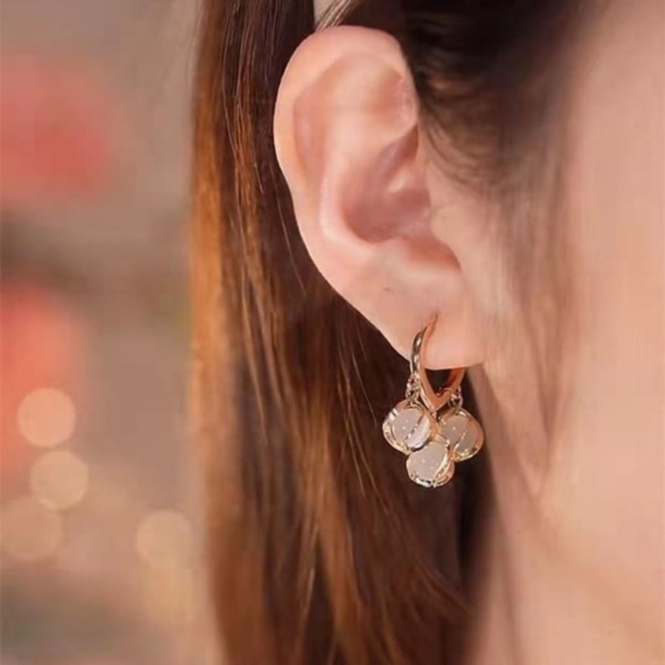 Earrings Tri Diamond Gold Juju Joy: Gift/Send Jewellery Gifts Online  JVS1217130 |IGP.com