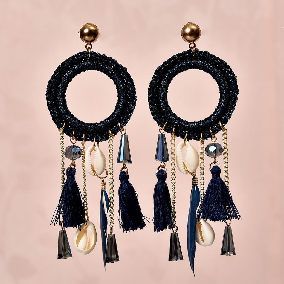 Buy online Yellow Metal Tassel Earrings from fashion jewellery for Women by  Fdstyles for ₹339 at 15% off | 2024 Limeroad.com