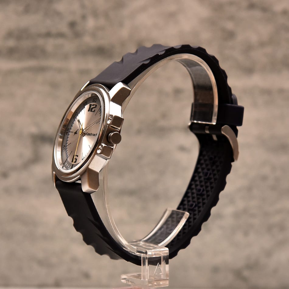 Fastrack Round Dual Color Dial Men Watch Gift Send Fashion and
