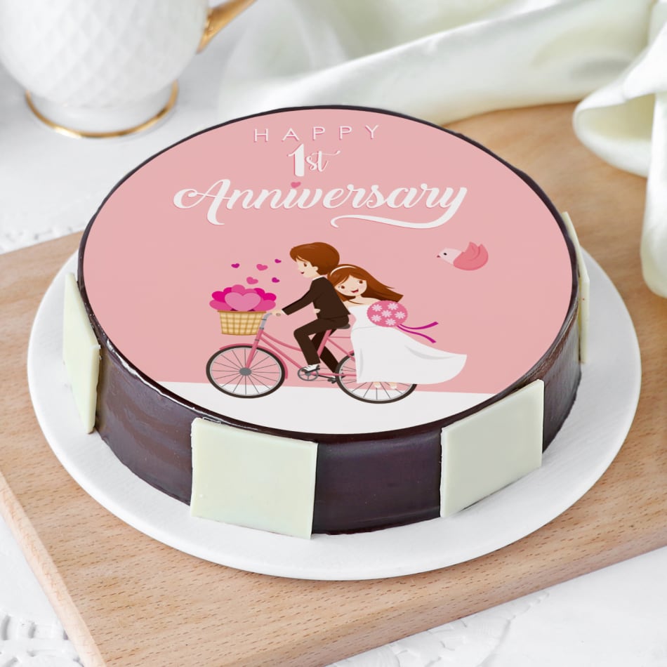 1 Kg Anniversary Cake  Send Cake To Patiala  Kalpa Florist