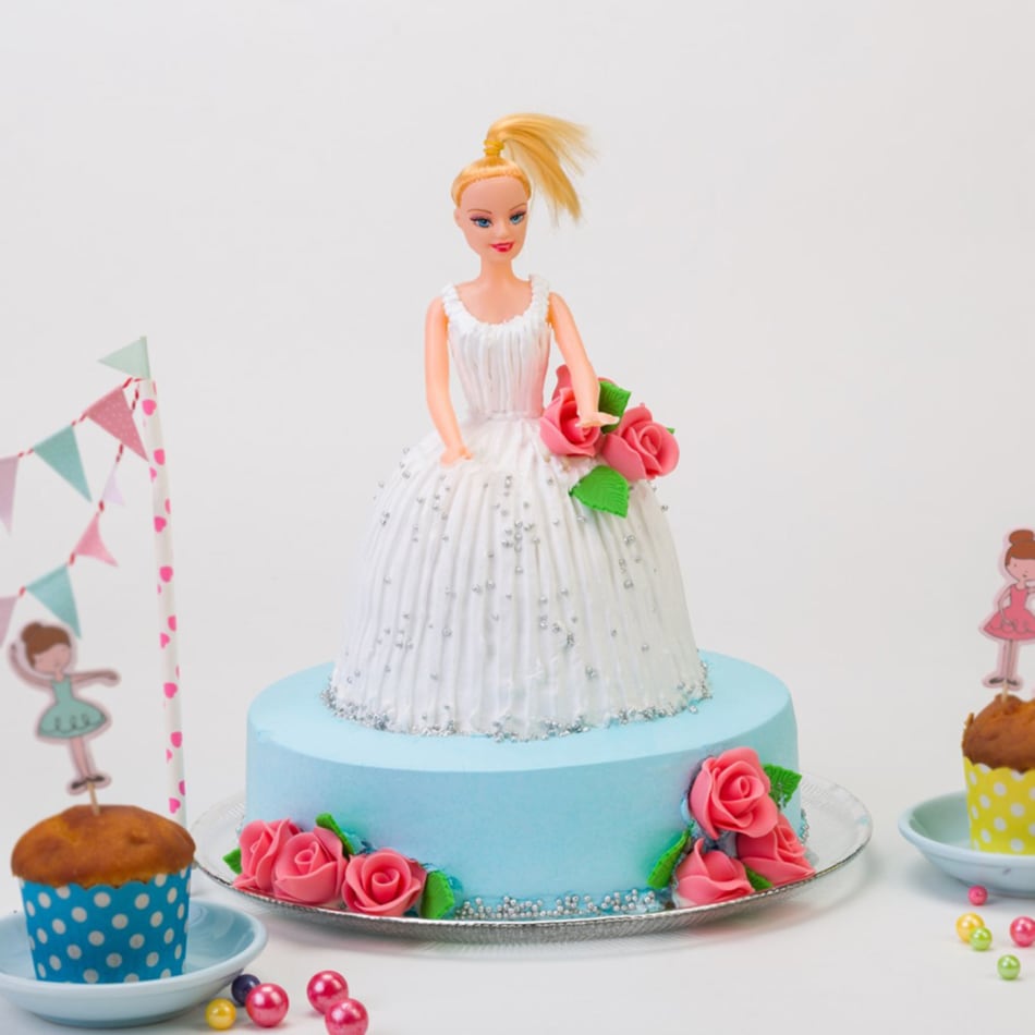 Send Delicious Barbie Doll Cake Online | Free Shipping – Expressluv-India