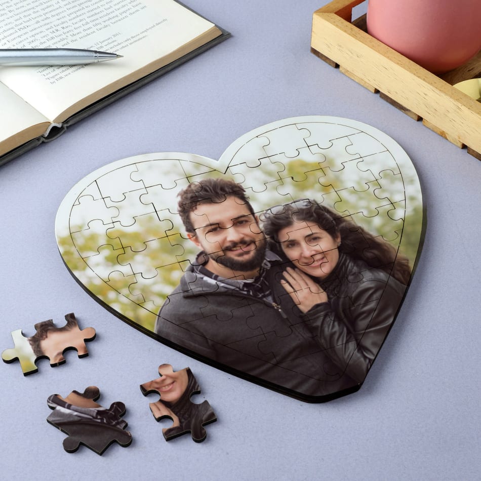 Personalized Valentine's Heart shaped Puzzle