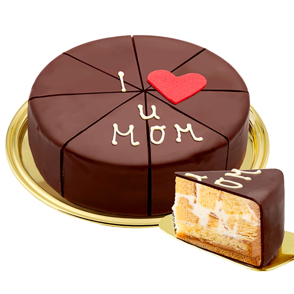 German Pyramid Cake I love u MOM: Gift/Send Mother's Day Gifts Online  IP1121431 |IGP.com