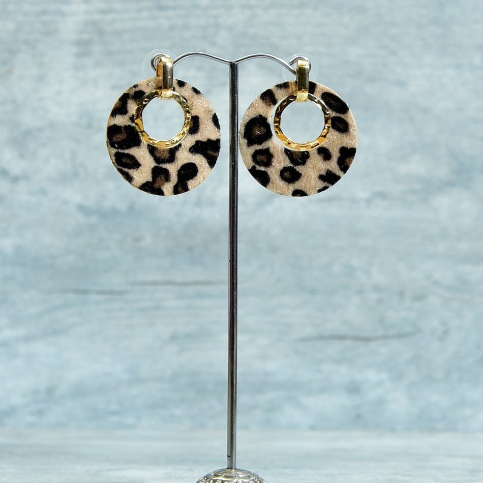 Buy Handmade Leopard Cheetah Clay Earrings Online in India - Etsy