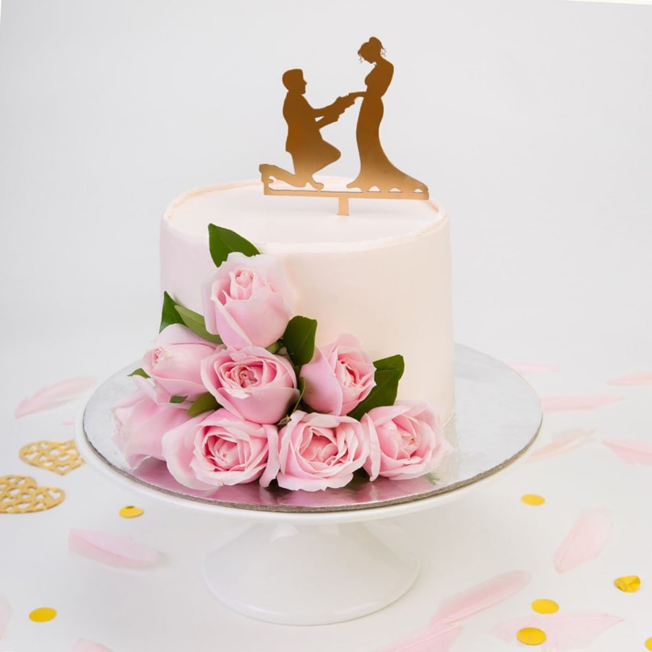 Order Gorgeous Engagement Cake 2.5 Kg Online at Best Price, Free ...