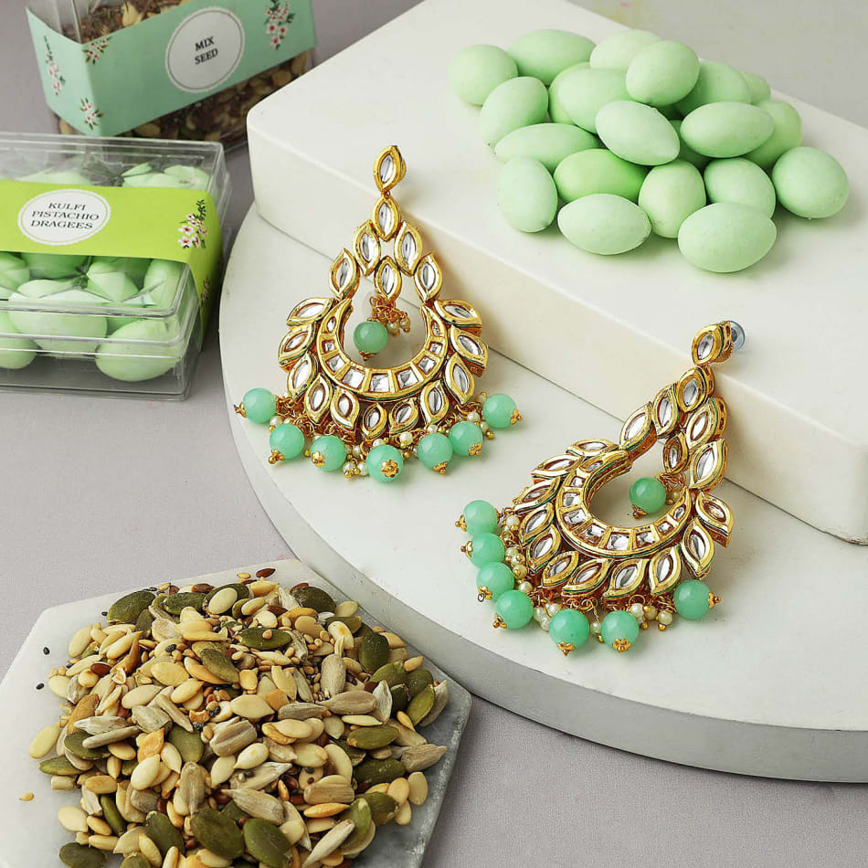 Elegant Freshwater Pearl Earrings: Gift/Send Jewellery Gifts Online  JVS1206305 |IGP.com