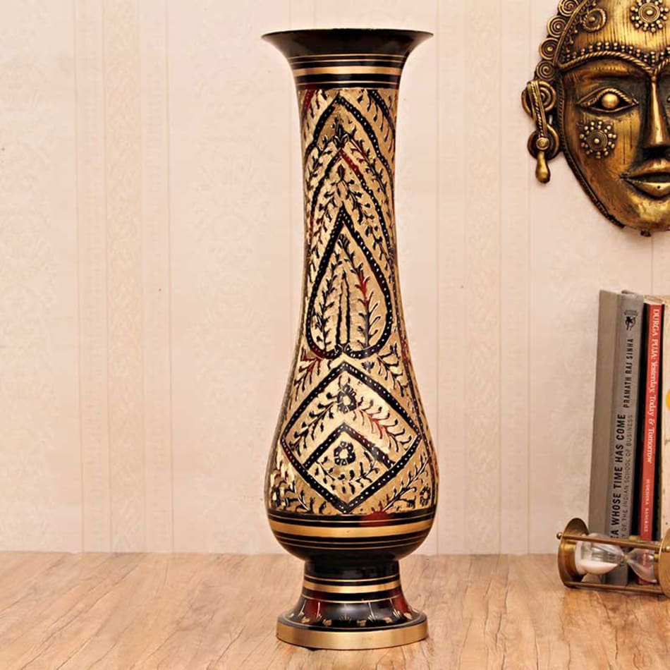 Hand Crafted Original Brass Flower Vase for Home Decoration Gift