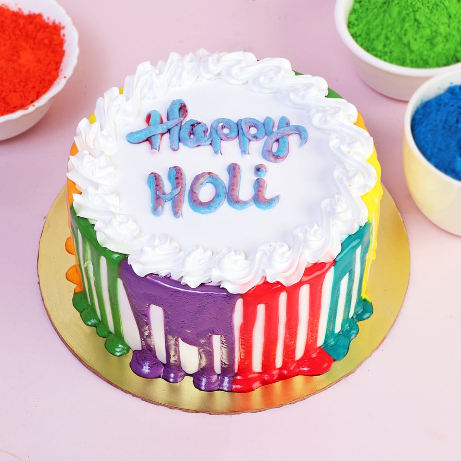 Online Holi Cakes Delivery, Send Holi Cakes to India - OD