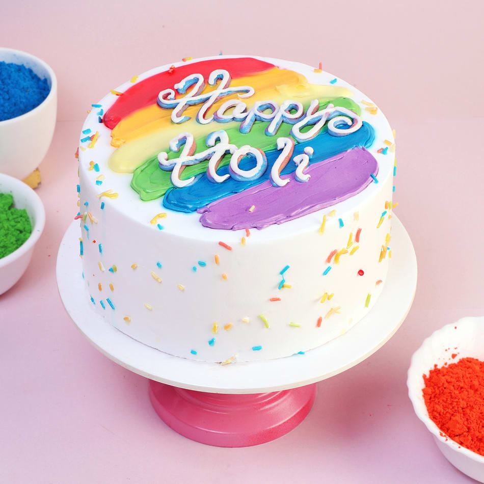 Holi Birthday Cake Ideas Images (Pictures) | Cake, Custom cakes, Cake design