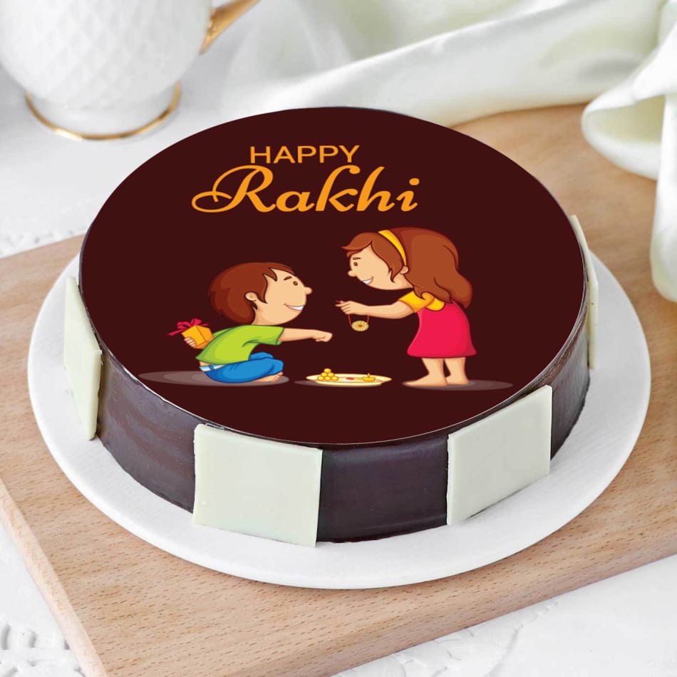 Order Happy Rakhi Brother Sister Cake 1 Kg Online at Best Price ...