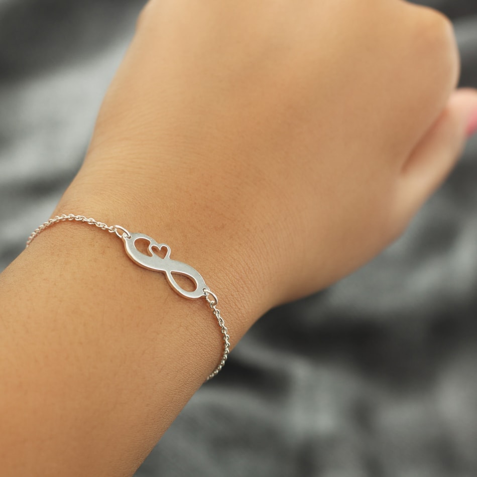 Heart and store infinity bracelet