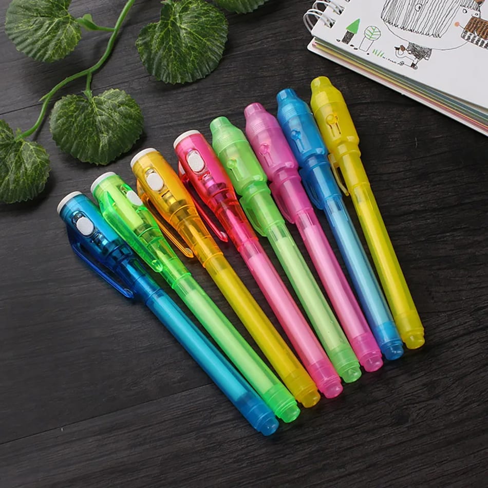 Buy/Send Invisible Ink Pen With UV Light - Assorted - Single