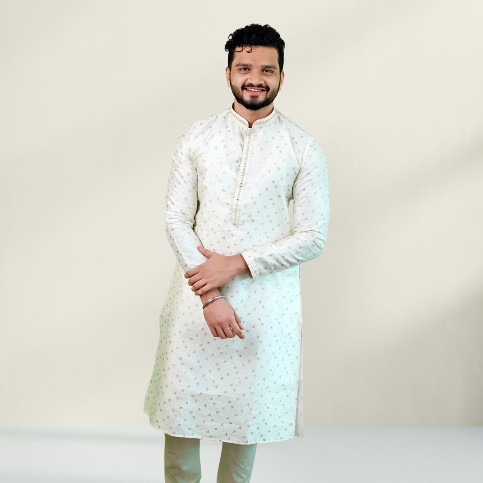 Khadi silk cheap kurta pajama set