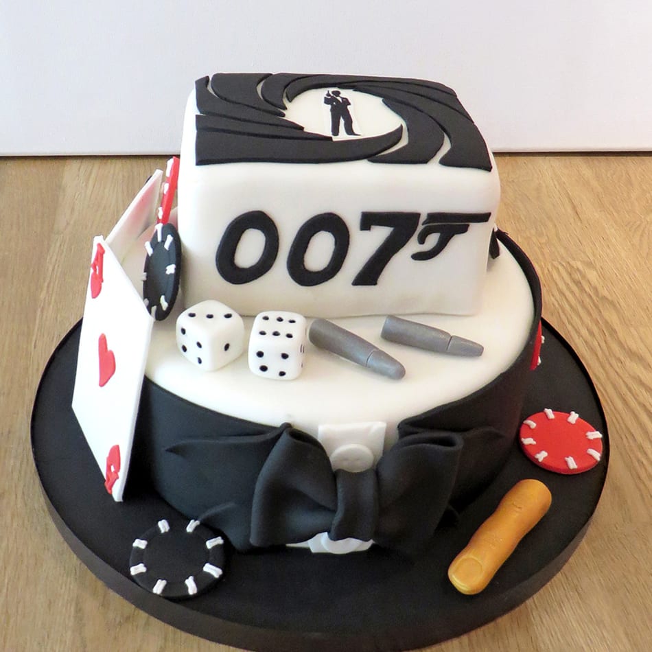 James Bond Cake Topper | Ems Bakehouse | 007 Cake Topper