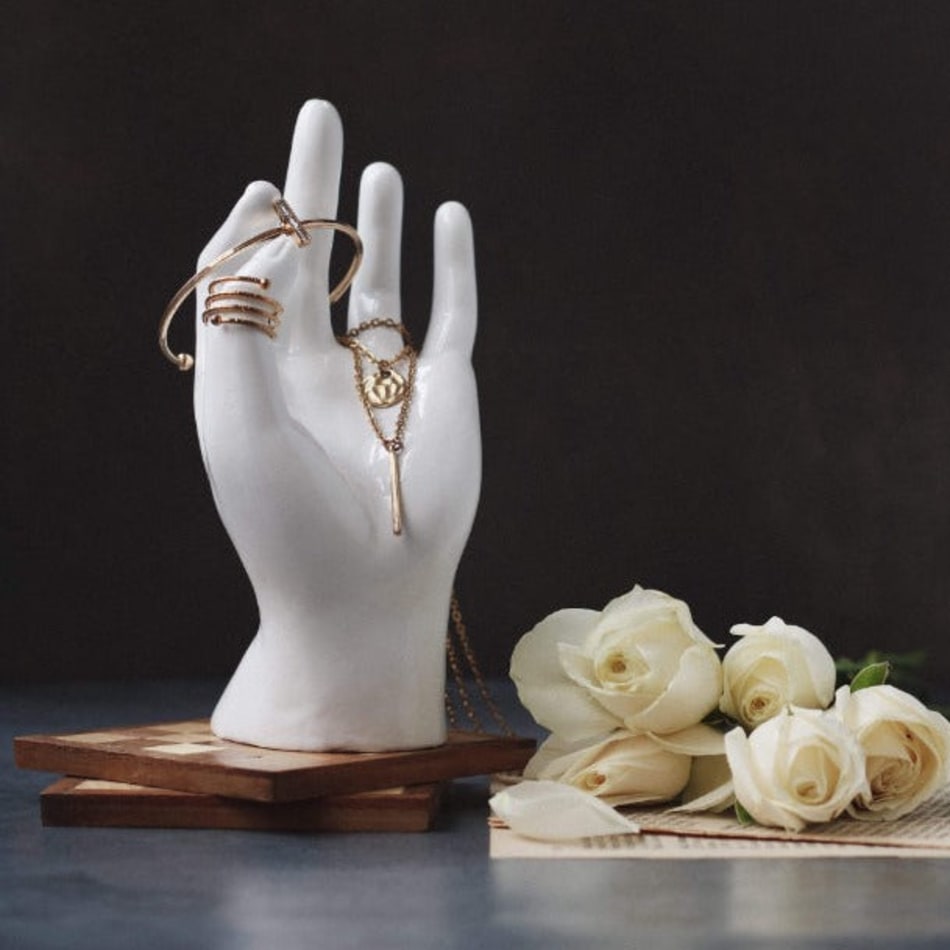 Buy/Send Jewellery Holder Untainted White Single Piece