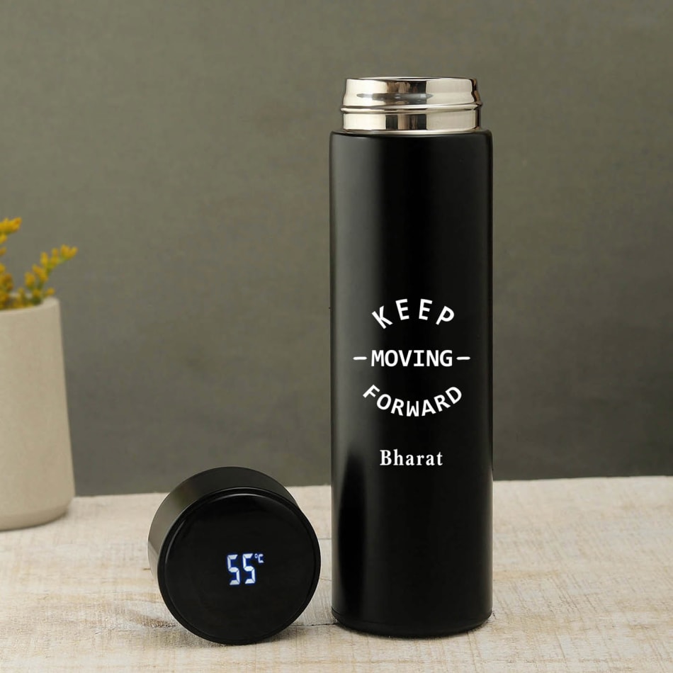 Keep Moving Personalized Stainless Steel Water Bottle 350 ml