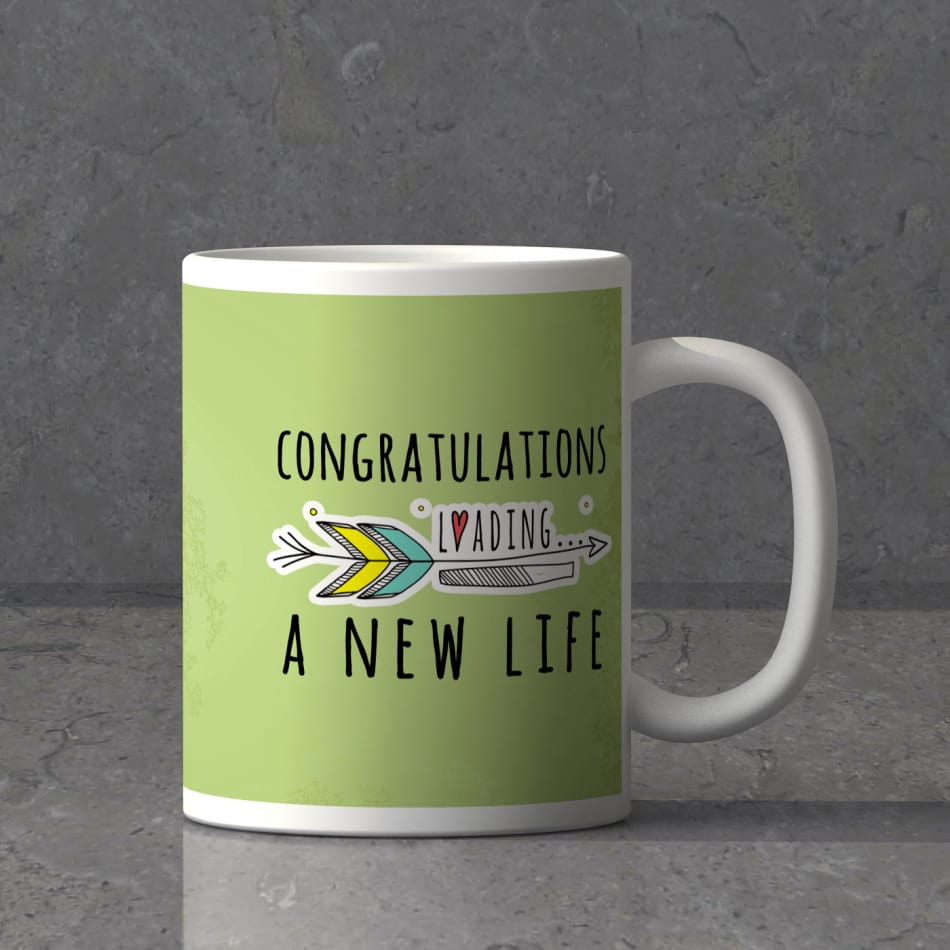 Loading a New Life Personalized Wedding Mug: Gift/Send Home Gifts Online  J11014407