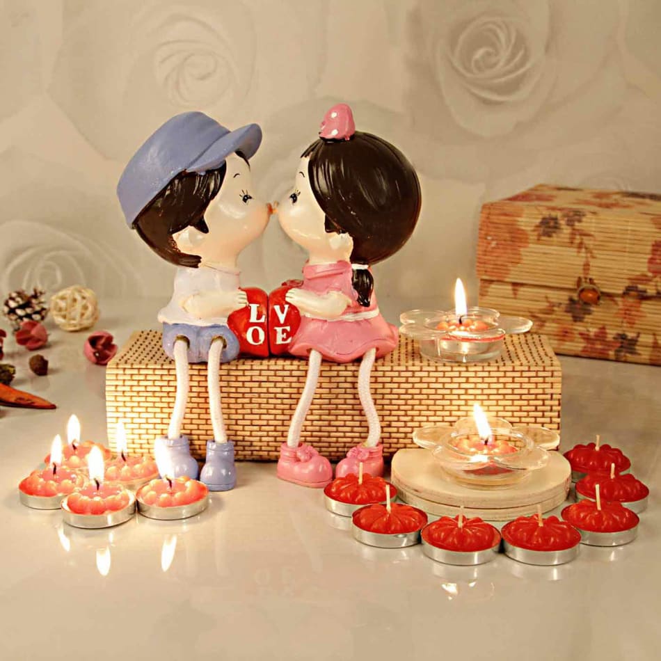 Love Couple with Scented Candles In a Gift Box: Gift/Send ...