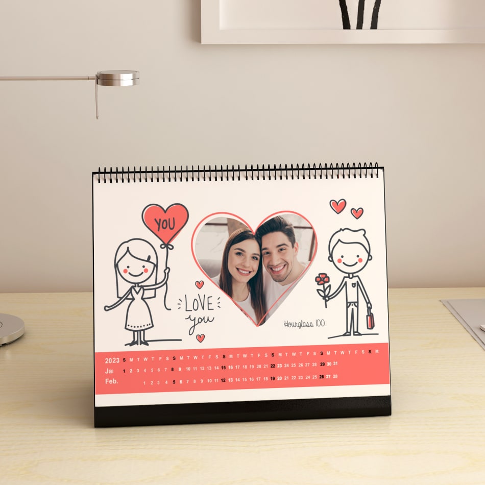 Forever Love Personalized 2023 Desk Calendar – Wish Your Gifts