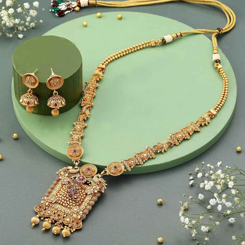 Majestic Rani Haar Necklace Set: Gift/Send Jewellery Gifts Online ...