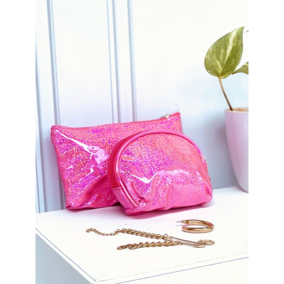 Buy/Send Makeup Pouch Glitter And Shimmer Set Of Online