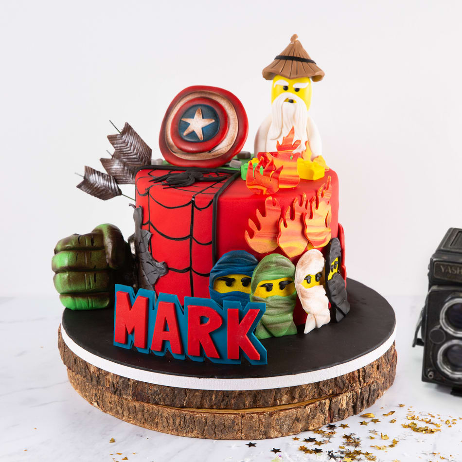 Avengers Kids Theme Cake - DP Saini Florist