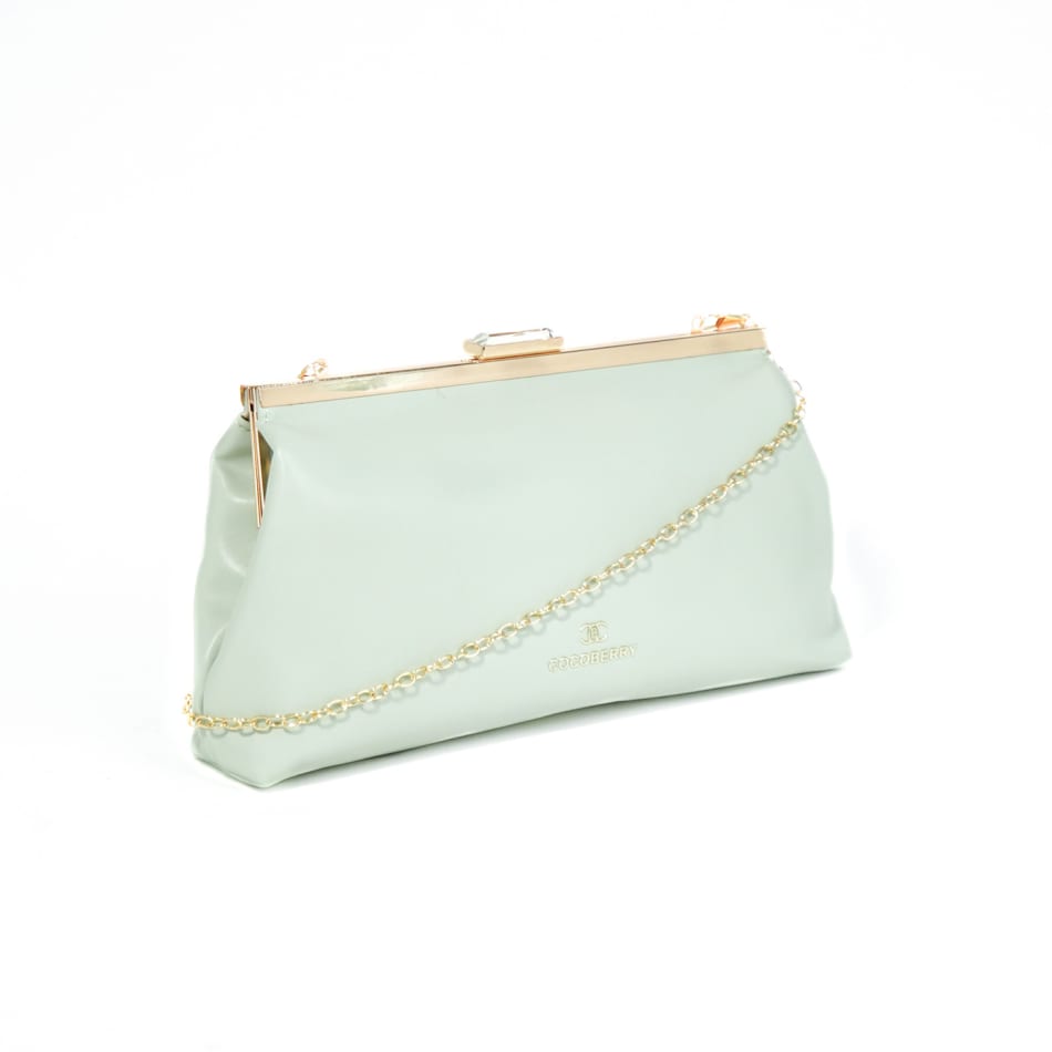 Pale green cheap clutch bag