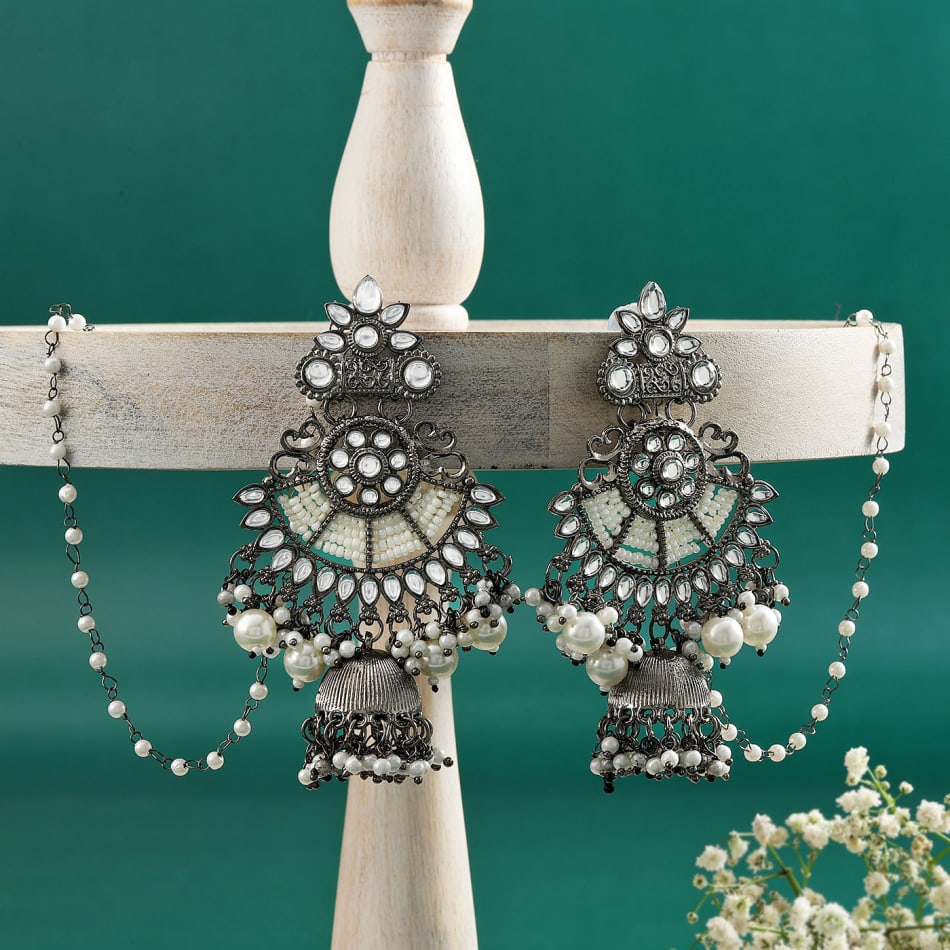 Earrings Crown And Mouse Diamond Juju Joy: Gift/Send Jewellery Gifts Online  JVS1217210 |IGP.com