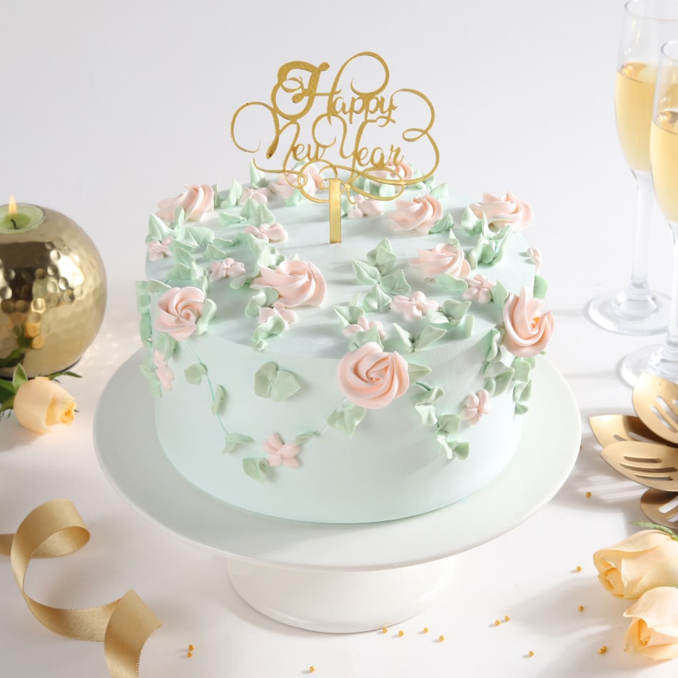 40+ Cute Simple Birthday Cake Ideas : Pastel Gradient Cake