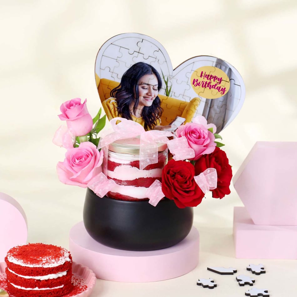 Personalized Birthday Blossom Hamper: Gift/Send Business Gifts Online  JVS1240722 |IGP.com